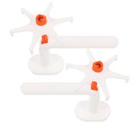 FUNOMOCYA 2 Pezzi Gancio da Parete Girevole a Sei Bracci per Cucina Arancia | Plastica, Design a Rotazione 360 Gradi, Portata Elevata 5kg, senza Forare e Tracce