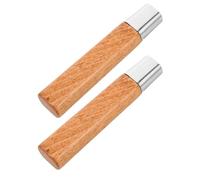 FUNOMOCYA 2 Pezzi Impugnatura in Legno di Palissandro per Coltello da Cucina, Manico Ergonomico di Ricambio per Taglierino da 4" Presa Morbida, Set da 2 Pezzi per Uso Domestico e