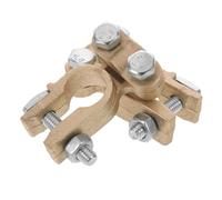 FUNOMOCYA 2 Pezzi Kit Morsetti per Terminali Batteria Auto in Ottone, Coppia Connettori Sae per Positivo e Negativo, Resistenti al Calore per Auto, Camion, Barche e Camper, Accessori per