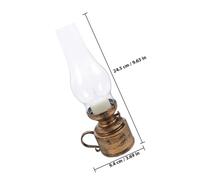 FUNOMOCYA 2 Pezzi Lampada Kerosene Elettronica Vintage LED Fiamma Lanterna Decorativa da Tavolo Antico Sicura per Interni Adatta e Feste