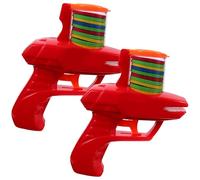 FUNOMOCYA 2 Pezzi Lanciatore Disco Volante in Schiuma, Giocattolo Sportivo Interattivo per Gioco all’Aperto e Indoor, Giocattolo di Addestramento e Inseguimento per Colore Colore Casuale