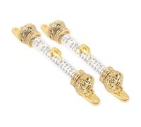 FUNOMOCYA 2 Pezzi Mezuzah Decorativa Metallo da Ebraico per Adatta per Interni Ed Esterni Significativo per Comunità Ebraica