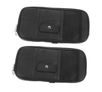 FUNOMOCYA 2 Pezzi Organizer Multiuso e Documenti per Auto Parasole Porta Carte con Tasche Accessorio Compatto per Biglietti e Patente per Viaggi
