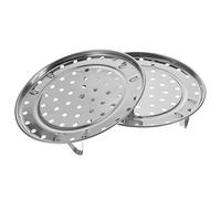 FUNOMOCYA 2 pezzi Piastra per Acciaio Inossidabile per Cibo Accessorio per Vaporiera da Facile da e Utilizzare