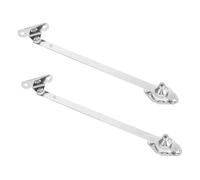 FUNOMOCYA 2 Pezzi Supporti per Armadio in Acciaio Inossidabile Cerniere Telescopiche per Porte Ribaltabili Supporto Ammortizzato per Sportelli Resistenti e Funzionali