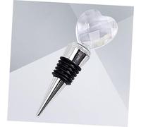 FUNOMOCYA 2 Pezzi Tappi Vino in Decorativo in Zinco con Silicone Alimentare Bottiglie Standard Bar Feste Regalo Matrimonio Chic