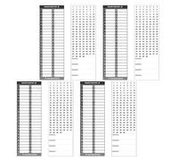 FUNOMOCYA 2 Set Etichette Adesive Resistenti all Acqua per Pannelli Elettrici Numeri Riutilizzabili e Spazi Scrivibili Etichette per Unità di Consumo e Quadri Elettrici per Uso Residenziale