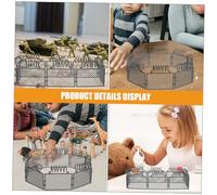 FUNOMOCYA 2 set Recinzioni in Plastica per Blocchi da Costruzione Barriera di Sicurezza per Scenari di Guerra DIY Recinto Giocattolo per Animali da Fattoria Facile da Montare e Resistente