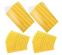 FUNOMOCYA 20 Fogli Etichette Adesive per Cassette Attrezzi Cerchi Indicativi per Misura Bussole Etichette Organizzatore Attrezzi Adesive Resistenti Compatibili con Supporti per Officina e