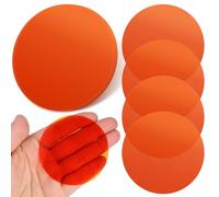 FUNOMOCYA 20 Pezzi Filtri Gel per Lighting Giallo Pet Resistenti allo Sbiadimento Alta Trasmissione Luminosa, Adesivi Rotondi per Lampade da Camera da Letto e Illuminazione Ambientale