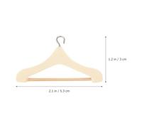 FUNOMOCYA 20 Pezzi Mini Grucce per Bambole in Miniatura, Piccoli Ganci per Vestiti Simulati, Accessori Compatti per Decorazioni Casa delle Bambole, per Organizzare Abiti e Giochi di Ruolo