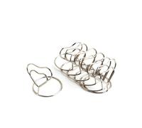 FUNOMOCYA 20 pezzi Portamemo Forma di Cuore Argento Clip Segnaposto Elegante con Base ad Anello per Numeri Tavolo Matrimonio Feste e Ristoranti Riutilizzabile e Versatile per Foto Menu e