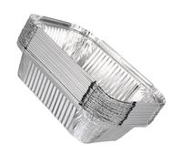 FUNOMOCYA 20 Pezzi Vassoi in Alluminio USA e Getta Quadrati Resistenti per Barbecue Torte Crostate e Arrosti Compatibili con Forni Tradizionali Tostapane e Friggitrici ad Aria