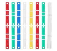 FUNOMOCYA 200 Pezzi Clip per Rilegatura in Metallo e Plastica, Meccanismo per Raccoglitore a 2 Fori, per Ufficio e Casa, Compatibile Perforatrice e Fascicoli