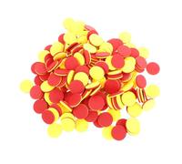 FUNOMOCYA 200 Pezzi Contatori Matematici Rotondi in EVA Sicuri per Dischi Educativi Bicolore Rosso e Giallo per Apprendimento Interattivo e Sviluppo Logico