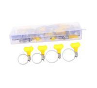 FUNOMOCYA 20pezzi Fascette Stringitubo Regolabili in Acciaio Inox Fascette Per Tubo Da Giardino e Scarico Acqua Impugnatura Per Uso Pratico