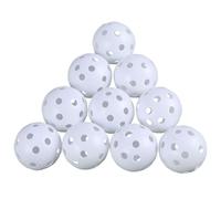 FUNOMOCYA 24 Pezzi Palline da Golf Allenamento Bianche Hollow Air Flow per Pratica Indoor e Outdoor Palline Leggere in Plastica Durevole per Esercizi Swing Golf