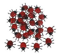 FUNOMOCYA 25 PVC Simulazione Coccinella Inganno Decorazione Halloween Prop Insetti Artificiali per Spaventosa