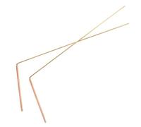 FUNOMOCYA 2pezzi Bacchette da Rabdomante in Rame Massiccio per Rilevazione Precisa Fantasmi e Tesori Strumenti Multifunzionali per Divinazione Acqua e Localizzazione Oro Bastoni Portatili