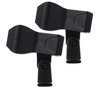FUNOMOCYA 2pezzi Clip Per Microfono Supporto Per Palcoscenico e Ktv Leggero e Portatile Adatto Voci Dinamiche e Professionali Compatibile Con La Maggior Degli Stand Per Microfono