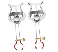 FUNOMOCYA 2pezzi Fermaglio per Spartiti Musicali Clarinetto in Ferro Argento, Pratico e Facile da Trasportare per Accessori Musica e Letturino Clarinetto Sib