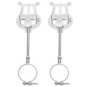 FUNOMOCYA 2pezzi Leggio Portatile per Lettura per Clarinetto Leggio per Banda Musicale in Clip per Spartiti Musicali Compatto e Leggero per Musicisti in Movimento