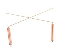 FUNOMOCYA 2pezzi Pz Bacchette Rabdomanti in Rame Massiccio Alta Precisione Per Caccia Fantasmi Radiestesia Acqua e Localizzazione Oro Strumenti Multifunzionali Resistenti e Affidabili Per Us