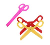 FUNOMOCYA 3 Halloween Giant Scissor Prop Oversized Plastic Fake Scissors For Clown Circus Stage Performance Party