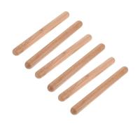FUNOMOCYA 3 paia Claves in Legno Massello Bacchette Percussione Ritmiche per Principianti Strumento Musicale Educativo per Sviluppo Ritmo e Musicale