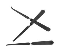 FUNOMOCYA 3 Pezzi Accessori Spegni Candela in Acciaio Resistente Nero Gancio per Fiamma Controllo Strumento Portatile per Manutenzione Candele in Vaso e Tea Light