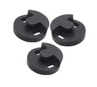 FUNOMOCYA 3 Pezzi Cello Practice Mute in Rubber Round Tourte Style Silencer For Noise Reduction Two Hole Dampener For Quiet Technique Training And String Protection