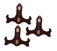 FUNOMOCYA 3 Pezzi Espositore in Legno Cavalletto in Legno Portapiatti Espositore per Contenere Piatti Vassoi Piastrelle Libri da Collezione Targhe Premi Cornici per Foto