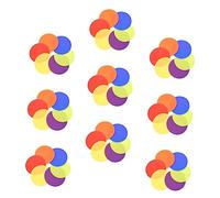 FUNOMOCYA 30 Pezzi Marcatori per Tappeto Educativi in Nylon Resistenti Adesivi Colorati per Decorazioni per Aula e Asilo Indicatori Posto per Organizzazione e Apprendimento