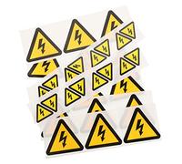 FUNOMOCYA 30pezzi Etichette Adesive Di Avvertimento Per Elettricità Di Sticker Triangolari Per Alta Tensione Segnali Di Sicurezza Per Attrezzature Elettriche Facile Applicazione e Rimozione
