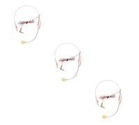 FUNOMOCYA 3pezzi Microfono Headset Montato Sulla Testa Cuffie Per Insegnanti e Guide Turistiche Microfono Cablato Flessibile Per Voce Chiara Per Attività Indoor e Outdoor