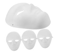 FUNOMOCYA 4 Maschere Bianche in Polpa per DIY Maschere Masquerade Vuote Leggere e Comode per Feste Halloween Balli in Maschera Teatrali