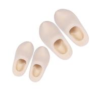 FUNOMOCYA 4 paia Miniature Wooden Clogs Unpainted DIY Craft Supply For Dollhouses Home Decor Unique Keychain Accessories For Party Decorations And Micro Landscape Models