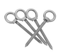 FUNOMOCYA 4 Pezzi 4 Pezzi Viti ad Occhiello in Acciaio Inossidabile 304 M10x100 Bulloni Autofilettanti Ganci a Vite Occhielli per Impieghi Gravosi Fissaggio Altalene e Sedie Sospese