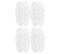 FUNOMOCYA 4 Pezzi Bobine Vuote in Plastica Ps per Filamento Stampante 3d, Supporto Modulare e Dimensioni Precise, per Progetti di Stampa 3d e Utilizzo Fai-da-te a Casa
