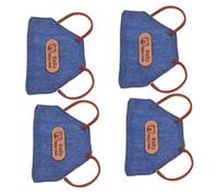 FUNOMOCYA 4 Pezzi Mini Grembiuli Denim per Bambole Grembiuli Vintage in Jeans per da Cuoco Accessori Casa Bambole per Gioco e Vestizione