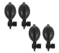FUNOMOCYA 4 Pezzi Pompa Manuale in Lattice per Misuratore di Pressione Sanguigna, Ricambio Comprimibile, Nero, per Sfigmomanometro Manuale