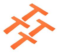 FUNOMOCYA 4 Pezzi Shape Floor Markers per Allenamento Sportivo Segnali da Campo Antiscivolo per Calcio Basket Tennis e Pallavolo Tappetini Piatti Leggeri per Esercizi di Agilità Indoor e