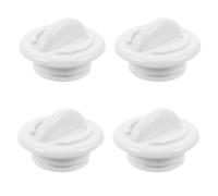 FUNOMOCYA 4 Pezzi Tappi di Scarico in Plastica per Frigoriferi e Congelatori Tappi Vite Antigoccia Compatibili con Coolers Sostituzione Facile e Tenuta Stagna