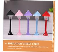 FUNOMOCYA 4 Set Lampioni Miniatura Led Per Decorazione Casa Modelli Stradali Simulati Accessori Per Scena Micro Paesaggistica Illuminazione Per Camera E Miniature 4 Pezzi