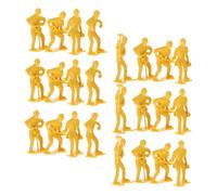 FUNOMOCYA 45 pezzi Micro Paesaggio con Figure Lavoratori Ingegneria in Plastica Sicura per Modelli Miniatura Squadra Riparazione Emergenza Ornamentazione Dettagliata e Realistica