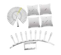 FUNOMOCYA 47 Pezzi Strumenti per Misurazione e Riparazione Chitarra Kit Completo per Liutai e Musicisti Include Righello per Corde Accessori Pratici e Resistenti per Manutenzione Strumenti