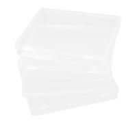 FUNOMOCYA 4pezzi Scatola Porta Carte in Plastica Trasparente Contenitore Per Carte Da Gioco Custodia Portatile Per Da Poker Da Gioco e Accessori Vari