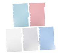 FUNOMOCYA 5 pezzi Divisori per Raccoglitore Divisori Colorati per Organizzazione Documenti e Quaderni Compatibili con Raccoglitori e Note per Ufficio e Scuola