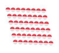 FUNOMOCYA 50 Capsule Rotonde Trasparenti per Distributori Automatici Palline Vuote Automatico e Ricarica Contenitori in Plastica Resistenti per Caramelle e Bomboniere Colori Rosso e