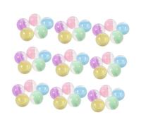 FUNOMOCYA 50 Pezzi Capsule Rotonde Vuote in Plastica Semi-trasparente Macaron per Distributori Automatici Giochi e Caramelle Contenitori Resistenti e Facili da Usare per Feste e Artigianato